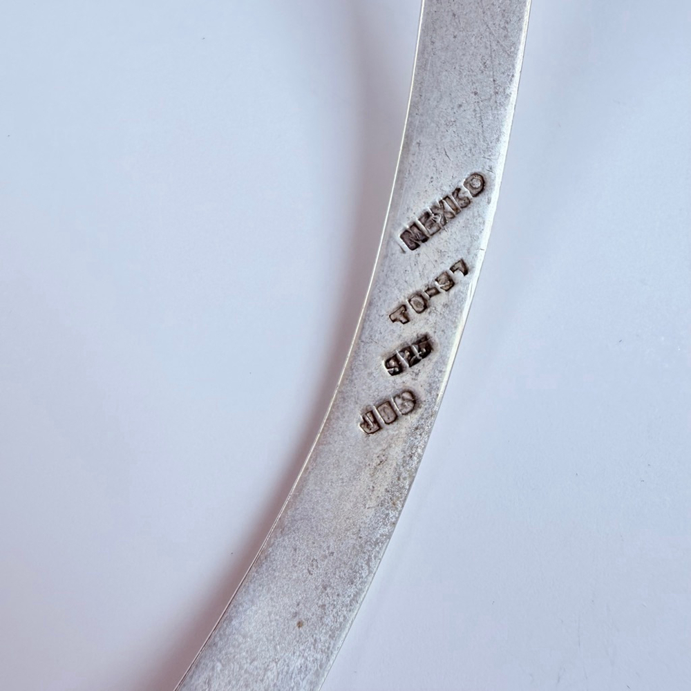 Jose Octavio Modernist Torque Collar Choker 14.5” Sterling Silver Taxco Mexico - Picture 8 of 9